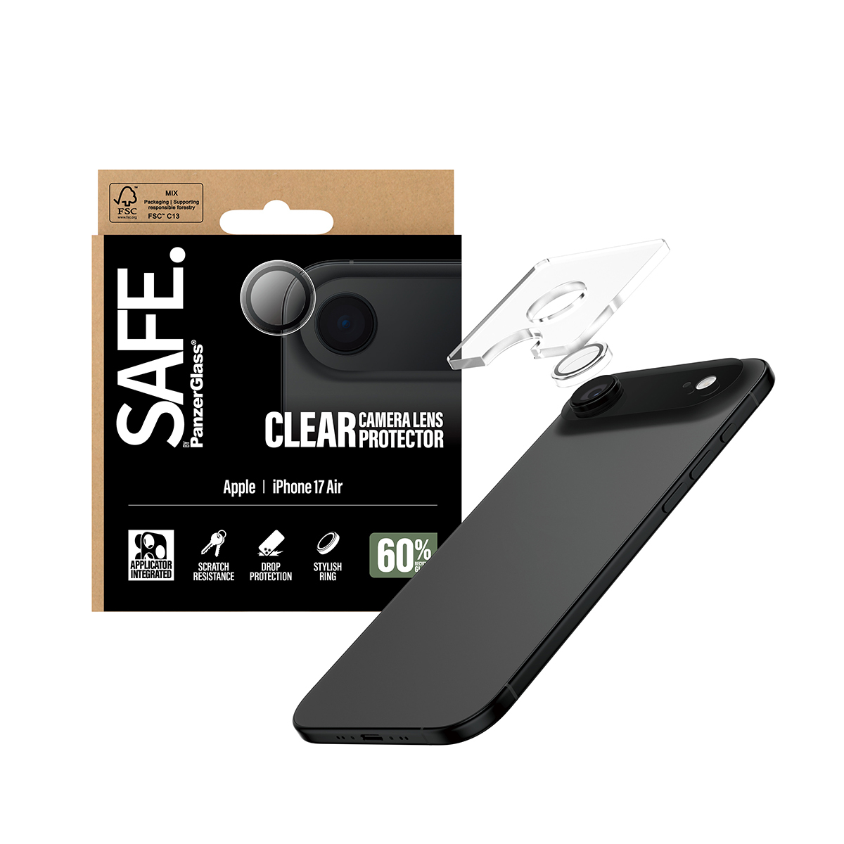 PanzerGlass SAFE. Camera Lens Protector transparent iPhone 17 Air