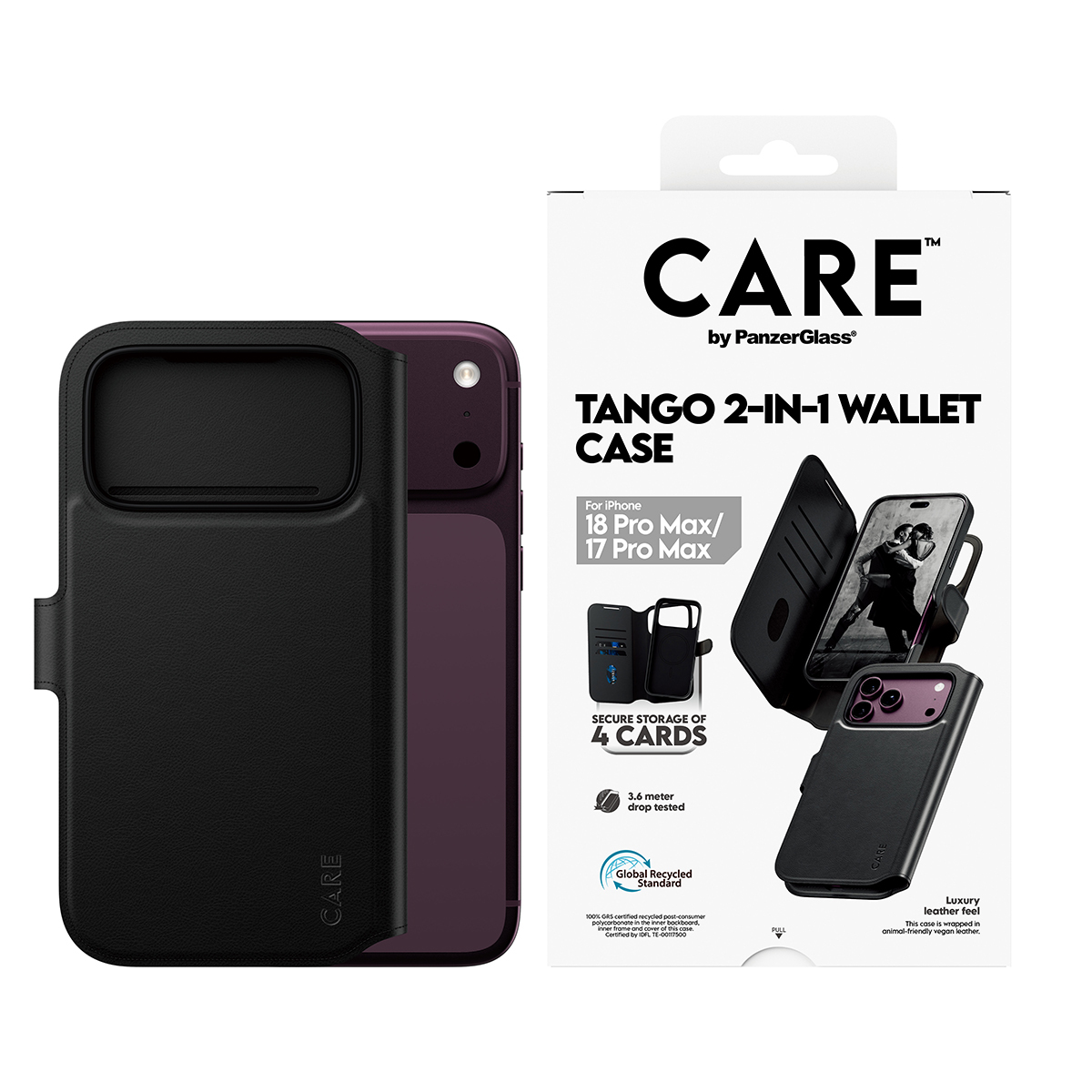 PanzerGlass CARE by PanzerGlass Tango - Flip-H�lle f�r Mobiltelefon