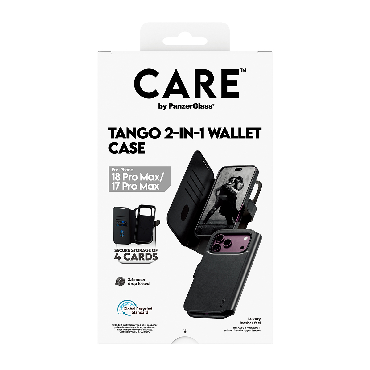 PanzerGlass CARE by PanzerGlass Tango - Flip-H�lle f�r Mobiltelefon