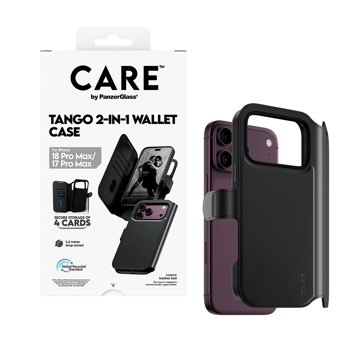 PanzerGlass CARE by PanzerGlass Tango - Flip-H�lle f�r Mobiltelefon