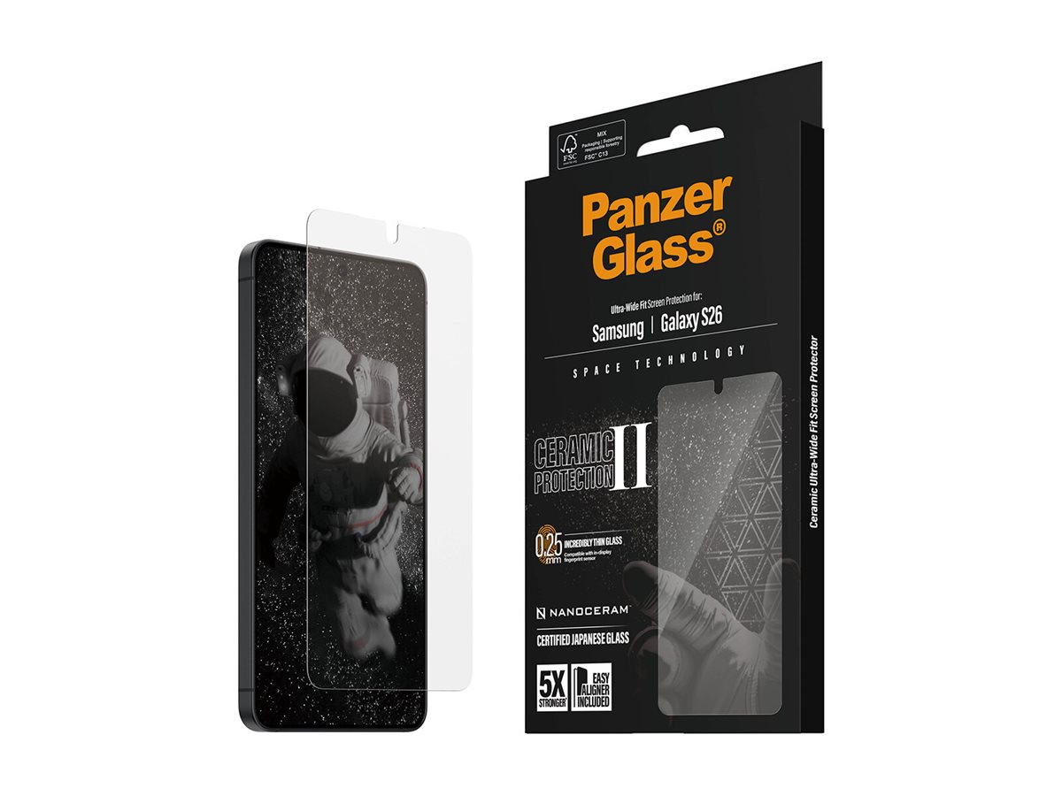 PanzerGlass � Ceramic Screen Protector Samsung Galaxy S26 | Ultra-Wide Fit w. EasyAligner Protection d�cran transparent 1 pi�ce(s)