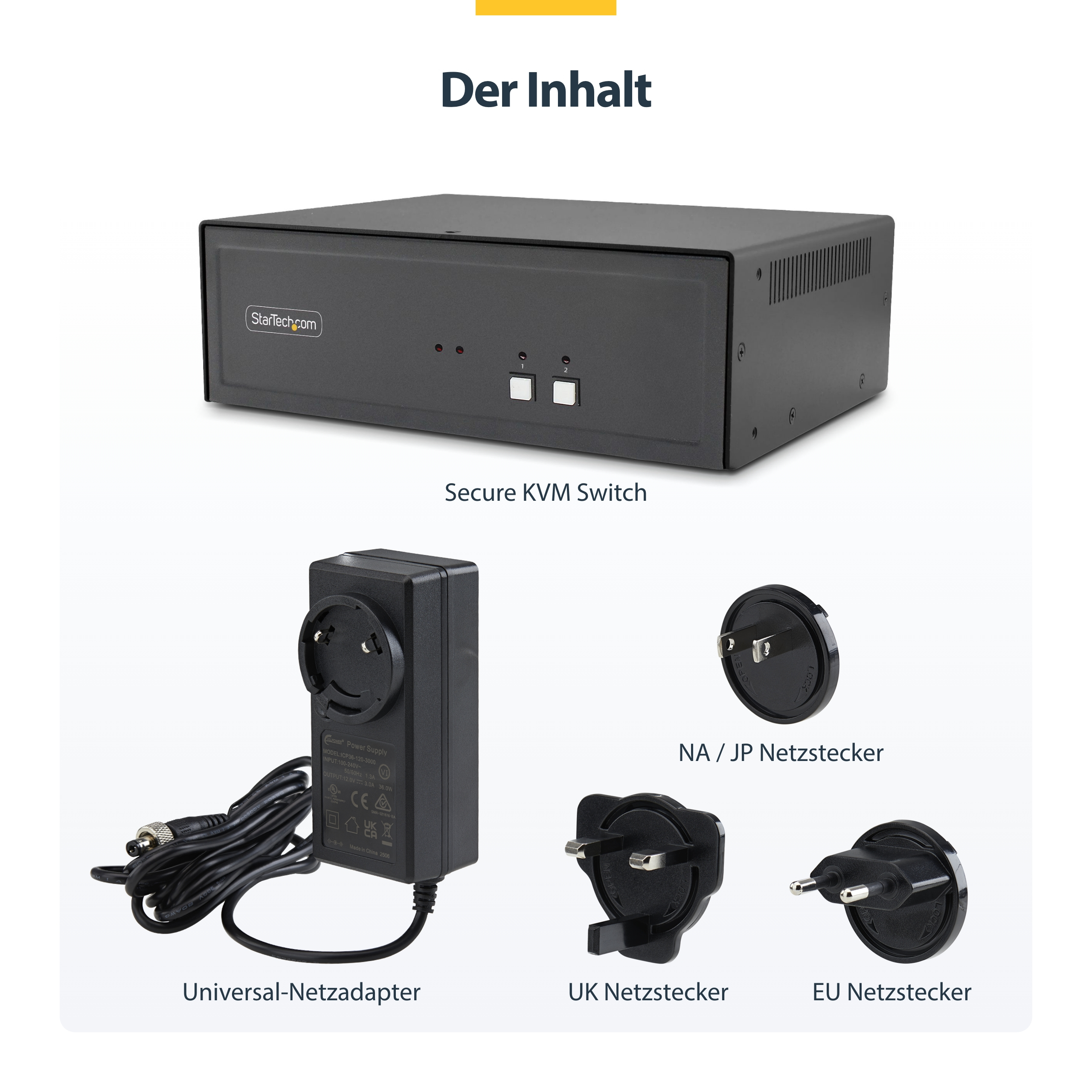 StarTech.com KVM-Switch - sicher - 2 x KVM