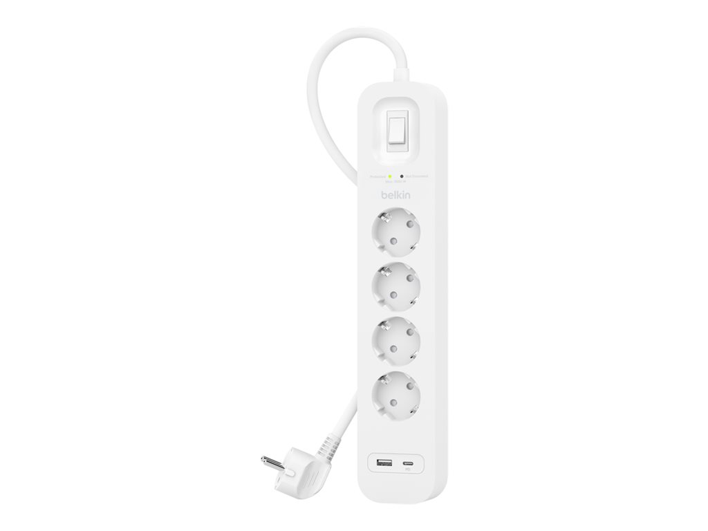 Belkin Connect - �berspannungsschutz - mit USB-C und USB-A Ports
