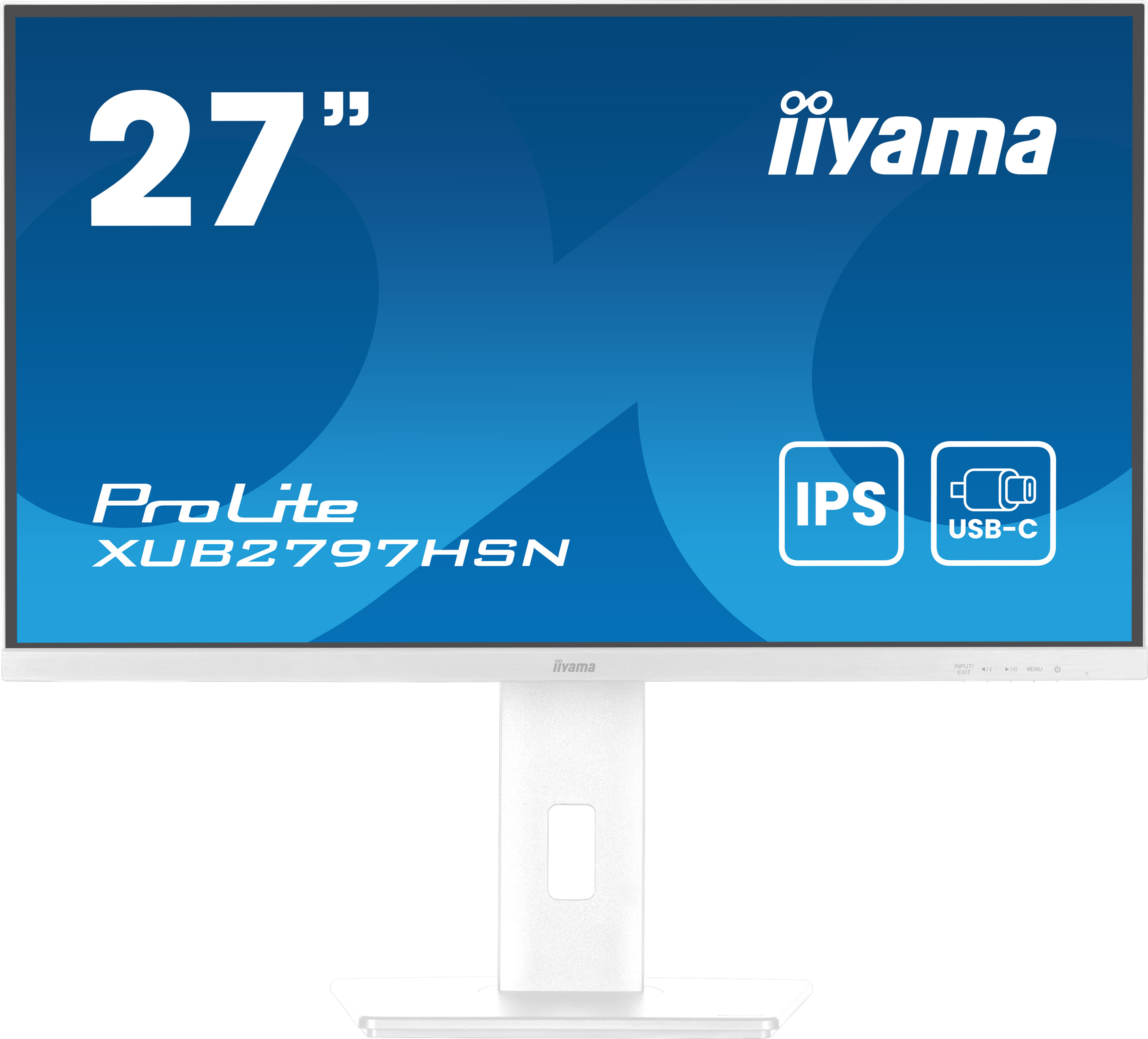 iiyama ProLite XUB2797HSN-W2 �cran plat de PC 68,6 cm (27) 1920 x 1080 pixels Full HD LED Blanc