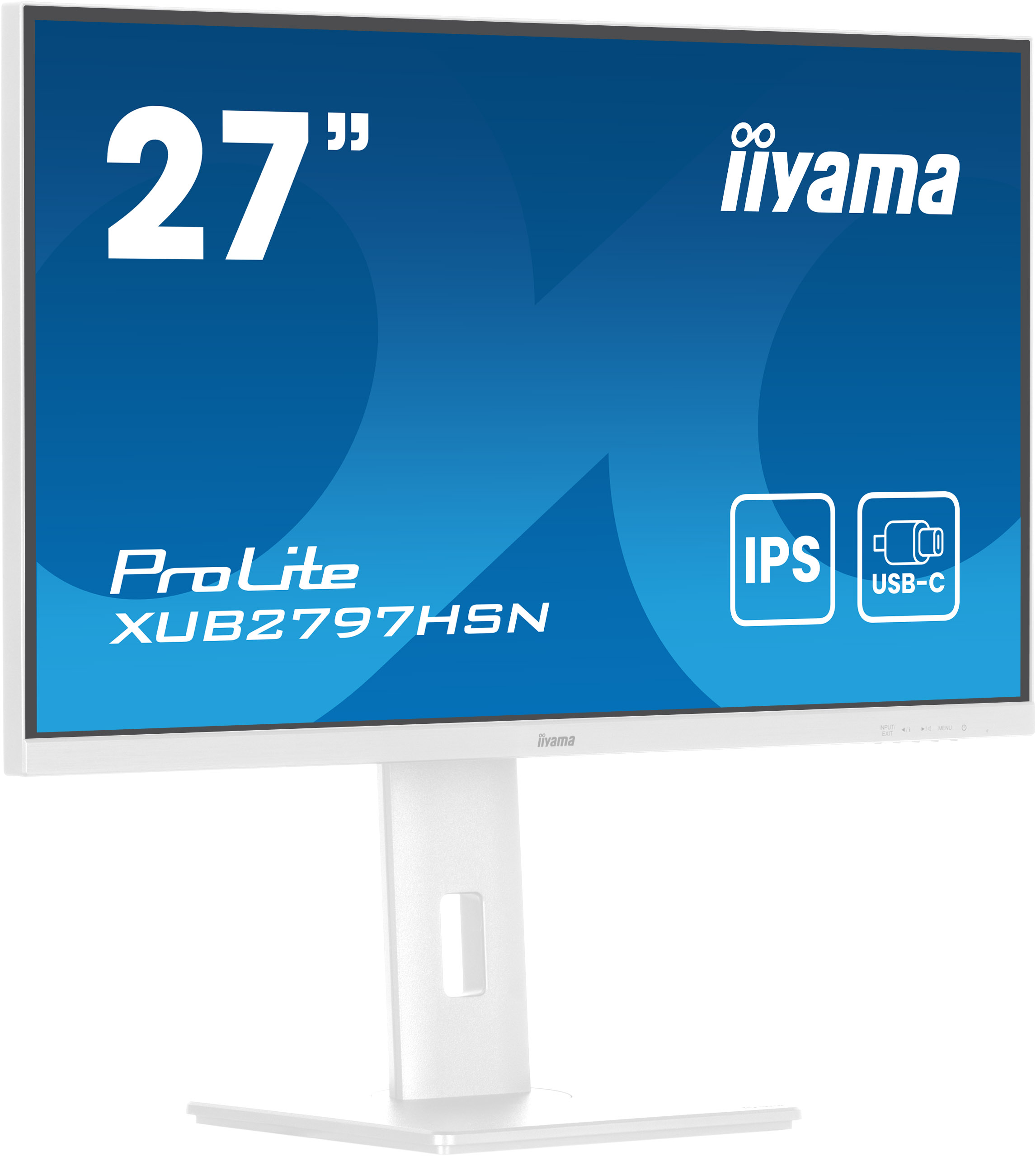 iiyama ProLite XUB2797HSN-W2 �cran plat de PC 68,6 cm (27) 1920 x 1080 pixels Full HD LED Blanc