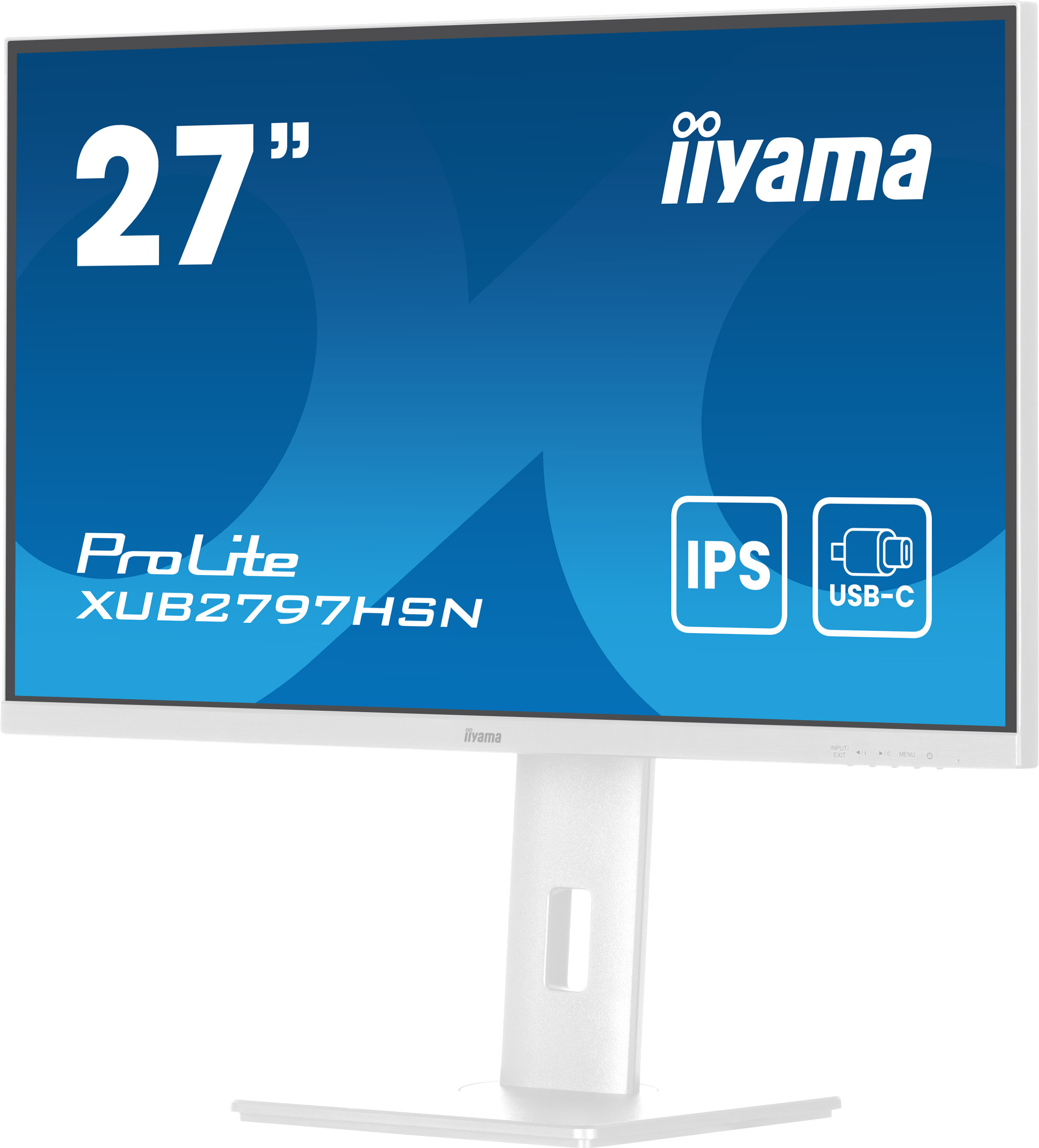 iiyama ProLite XUB2797HSN-W2 �cran plat de PC 68,6 cm (27) 1920 x 1080 pixels Full HD LED Blanc