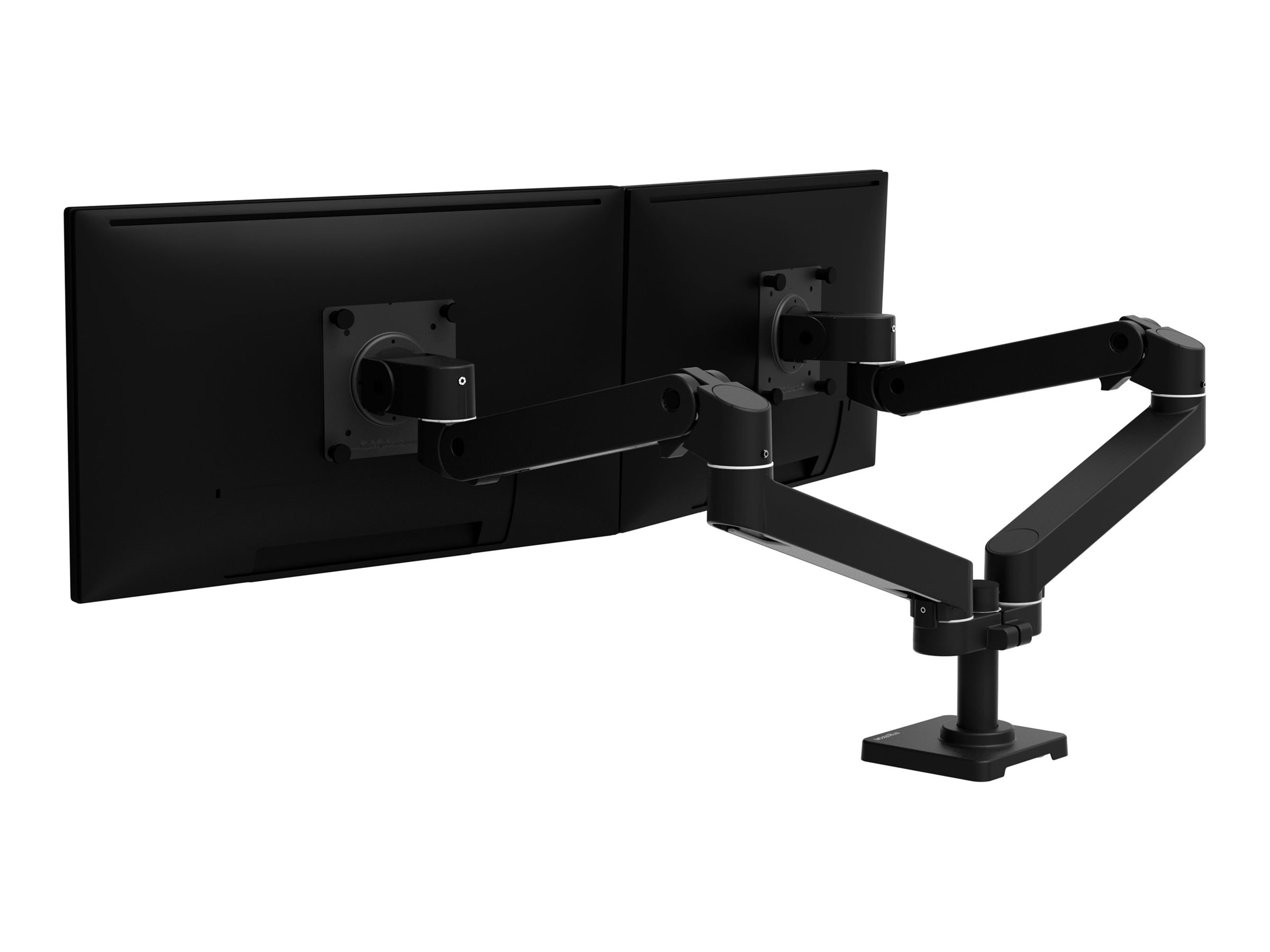 Ergotron LX Pro - Befestigungskit (Doppelarm) - modular - fr 2 LCD-Displays - nebeneinander - Aluminium - Schwarz - Bildschirmgre: bis zu 68,6 cm (bis zu 27 Zoll)