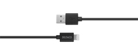 Deltaco IPLH-411 - 1 m - Lightning - USB A - Mnnlich - Schwarz - Gerade