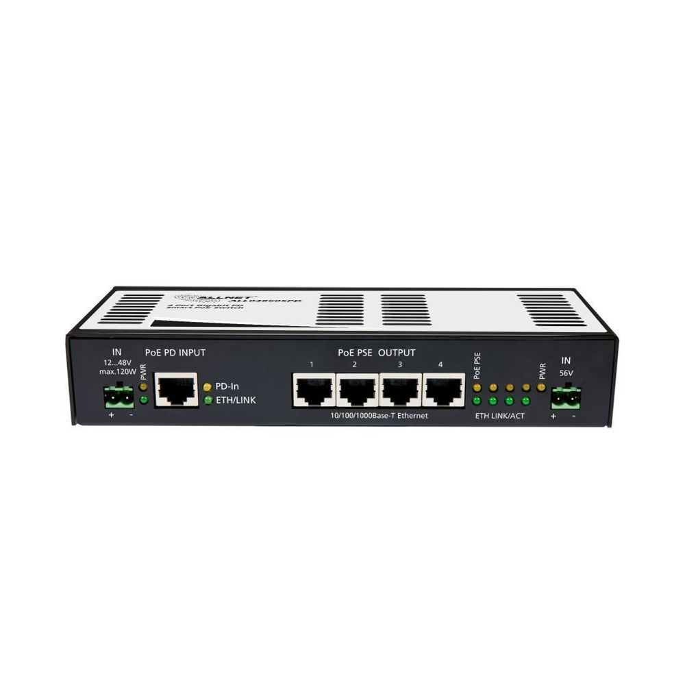 ALLNET ALL048605PD Netzwerk-Switch Unmanaged L2 Gigabit Ethernet (10/100/1000) Schwarz - Silber Power over Ethernet (PoE)