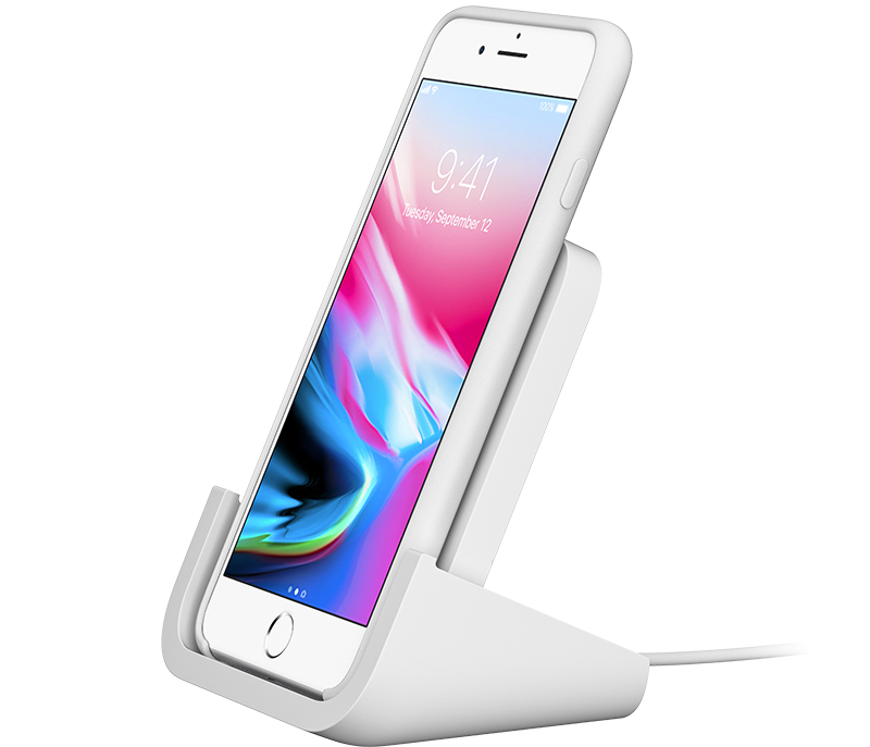 Logitech POWERED Wireless Charging Stand Blanc Intérieure