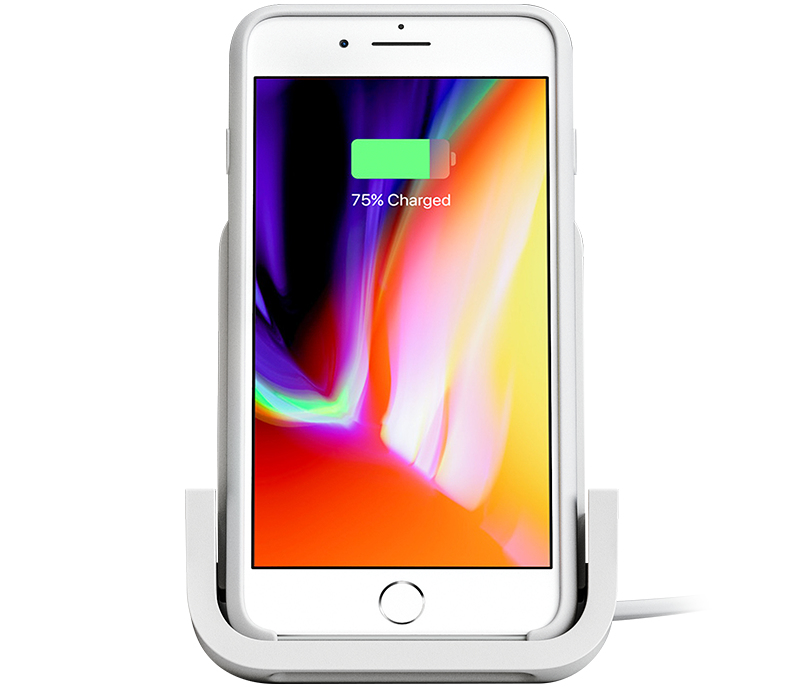 Logitech POWERED Wireless Charging Stand Blanc Intérieure
