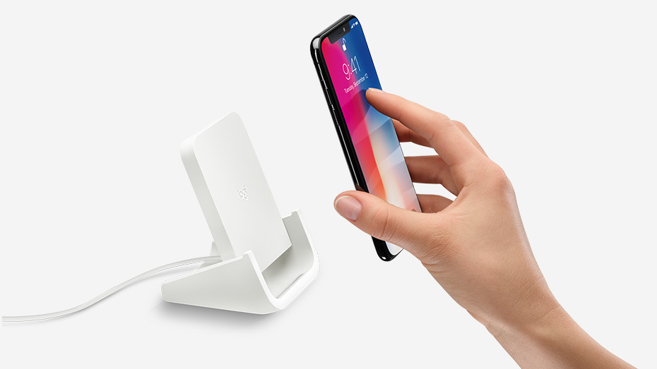 Logitech POWERED Wireless Charging Stand Blanc Intérieure