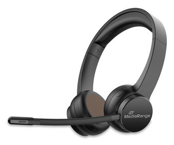 MEDIARANGE Bluetooth ENC Stereo Headset 400mAh Akku schwarz - Headset - 20 KHz