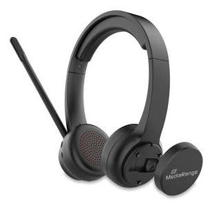 MEDIARANGE Bluetooth ENC Stereo Headset 400mAh Akku schwarz - Headset - 20 KHz