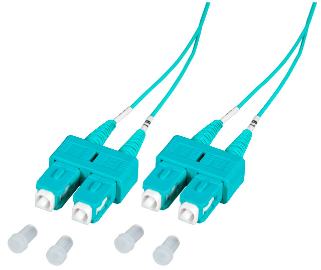 EFB Elektronik O7413.5-1.2 cable de fibra optica 5 m 2x SC OM3 Color aguamarina