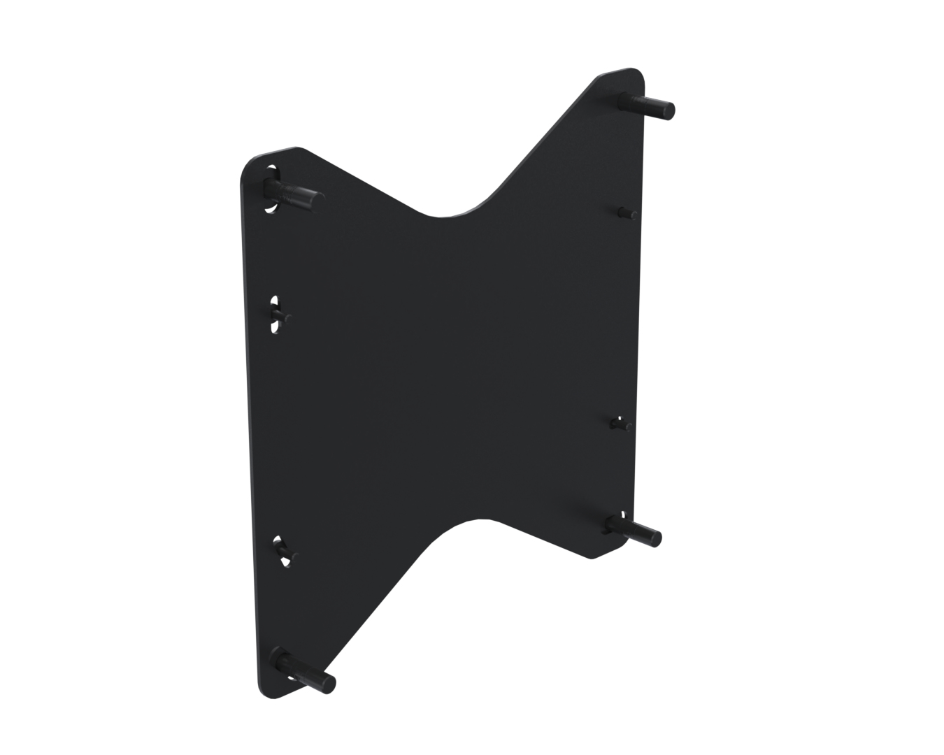 Ergonomic Solutions SpacePole Kiosk SPK614-02 accesorio para terminal de punto de venta Adaptador para tableta Negro Metal 100 x 200 mm 200 x 200 mm