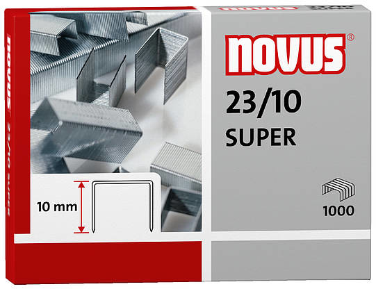 Novus Dahle Novus 23/10 SUPER - Klammerpack - 1 cm - Befestigung - 1000 Heftklammern - Stahl - Edelstahl