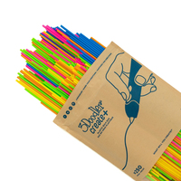 3Doodler Filament Create+ & Pro+ 250 PLANeon Sunset Mix �cido polil�ctico (PLA) Azul, Verde, Naranja, Rosa, Violeta, Amarillo 2 g