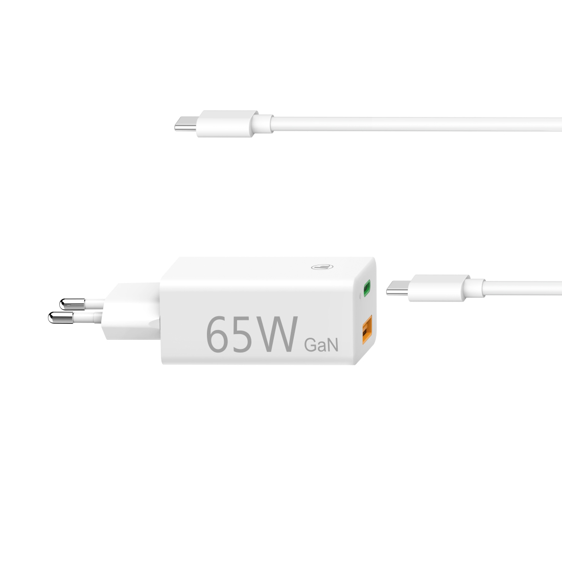 Hama Netzteil - 65 Watt - 3.25 A - PD, QC 3.0 - 2 Ausgabeanschlussstellen (USB Typ A, USB-C)