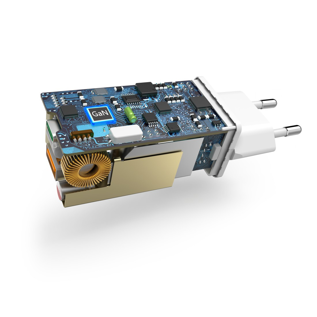 Hama Netzteil - 65 Watt - 3.25 A - PD, QC 3.0 - 2 Ausgabeanschlussstellen (USB Typ A, USB-C)