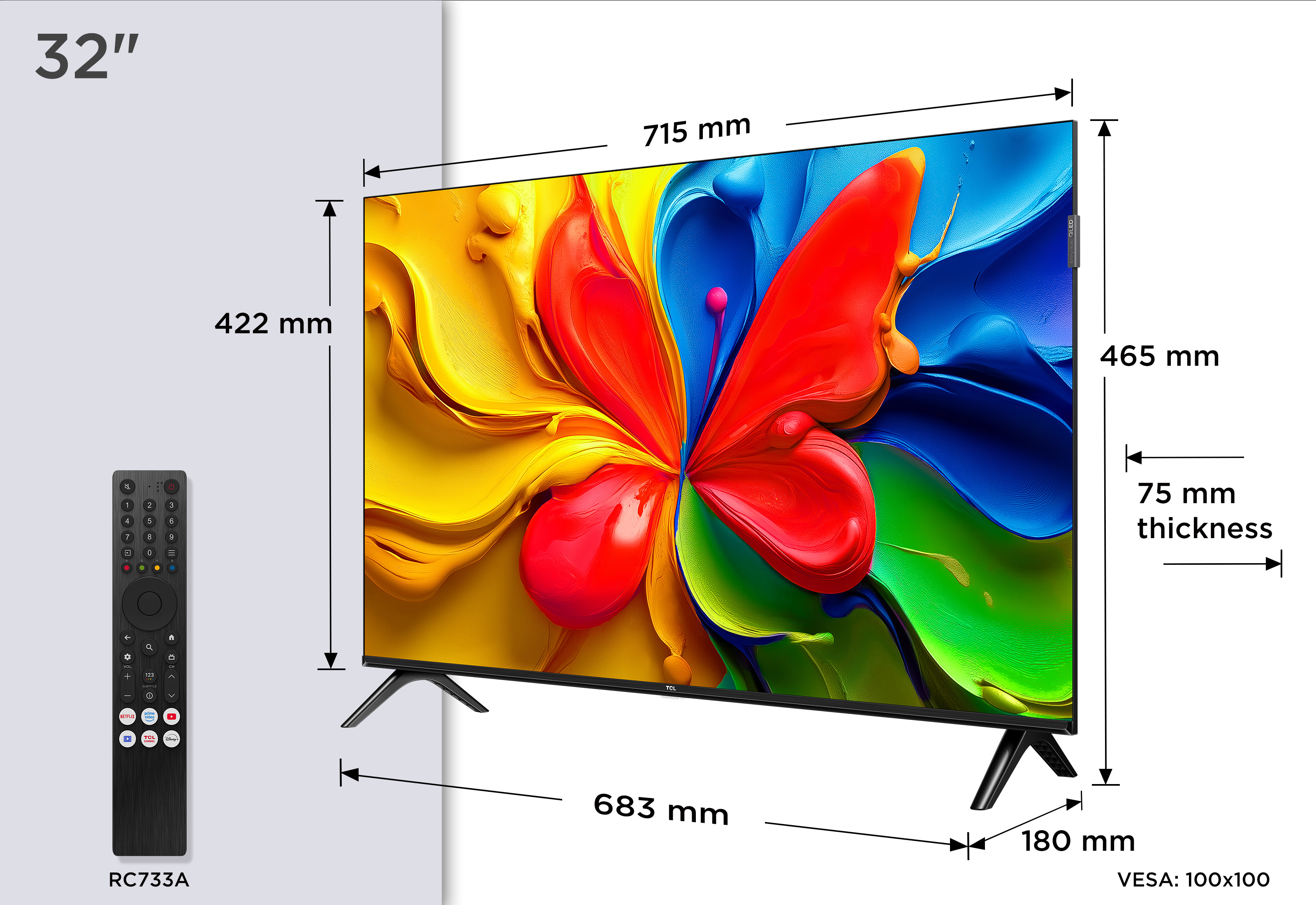TCL 32V4C Televisor 81,3 cm (32) HD Smart TV Wifi Negro
