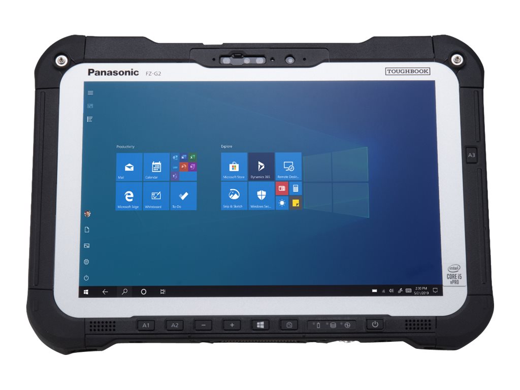 Panasonic Toughbook G2 Quick Release SSD - Robust - Tablet - Intel Core i5 10310U / 1.7 GHz - vPro - Win 11 Pro - UHD Graphics - 16 GB RAM - 512 GB SSD NVMe - 25.7 cm (10.1)