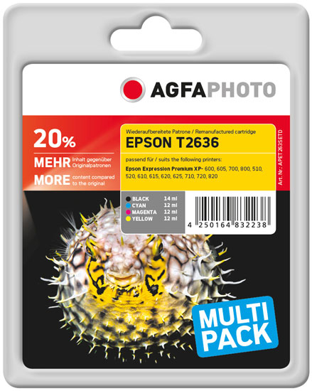 AgfaPhoto Multi pack - 4er-Pack - Schwarz, Gelb, Cyan, Magenta