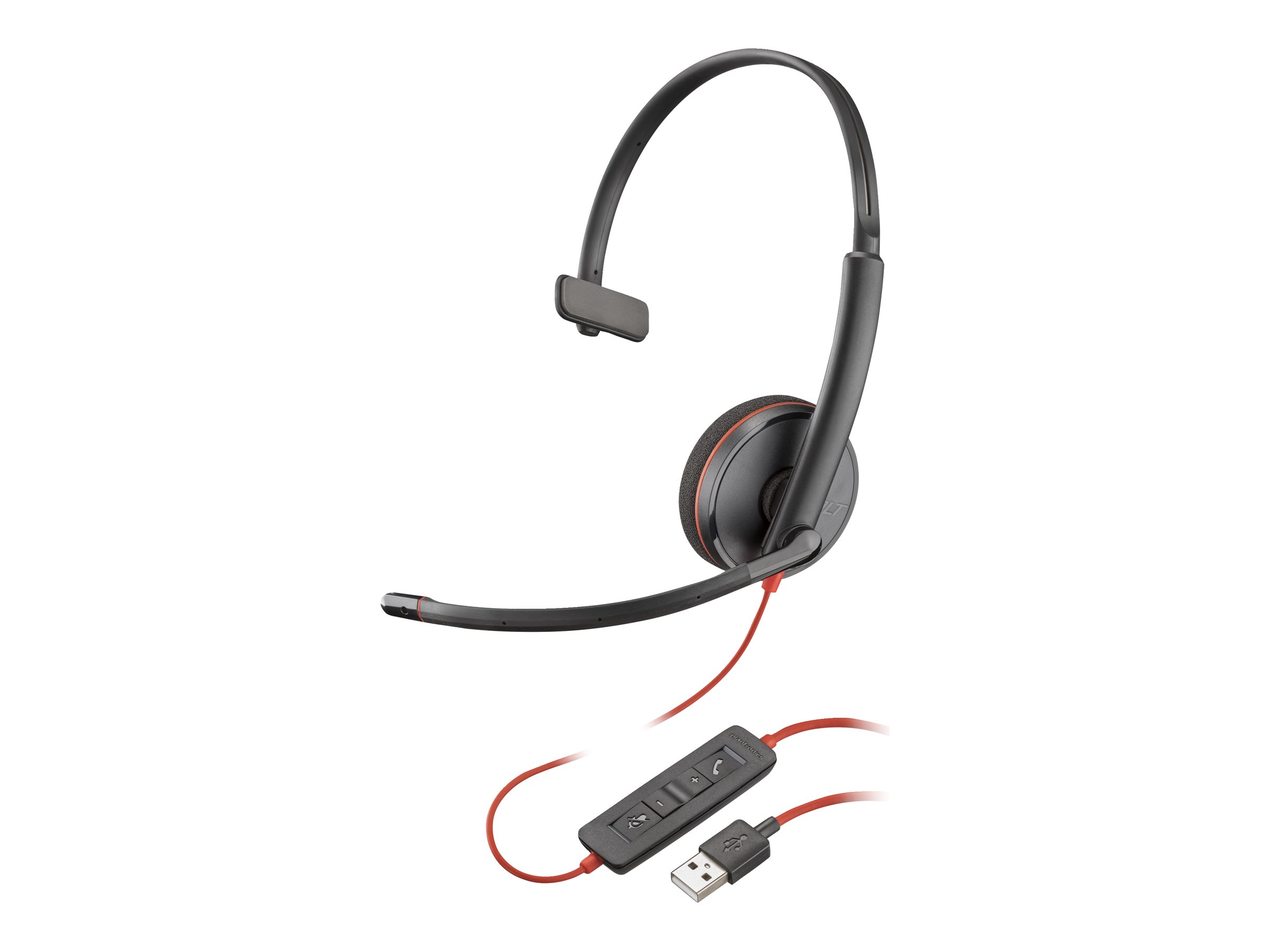 POLY Blackwire 3210 Auriculares Almbrico Diadema Oficina/Centro de llamadas USB tipo A Negro