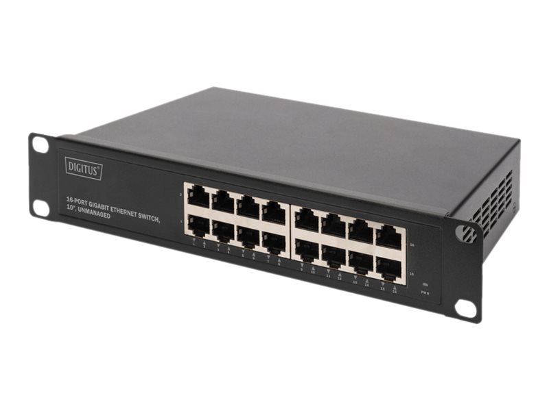 Digitus 16 Port Gigabit Switch, 10 Inch, Unmanaged