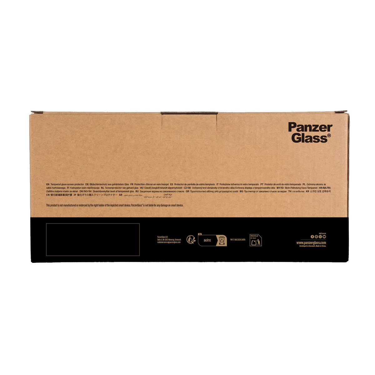 PanzerGlass Bildschirmschutz f�r Handy - ultraweite Passform f�r Fastfit-Installationsmaschine - Glas - mit Sichtschutzfilter - 2-Wege - klebend (Packung mit 10)