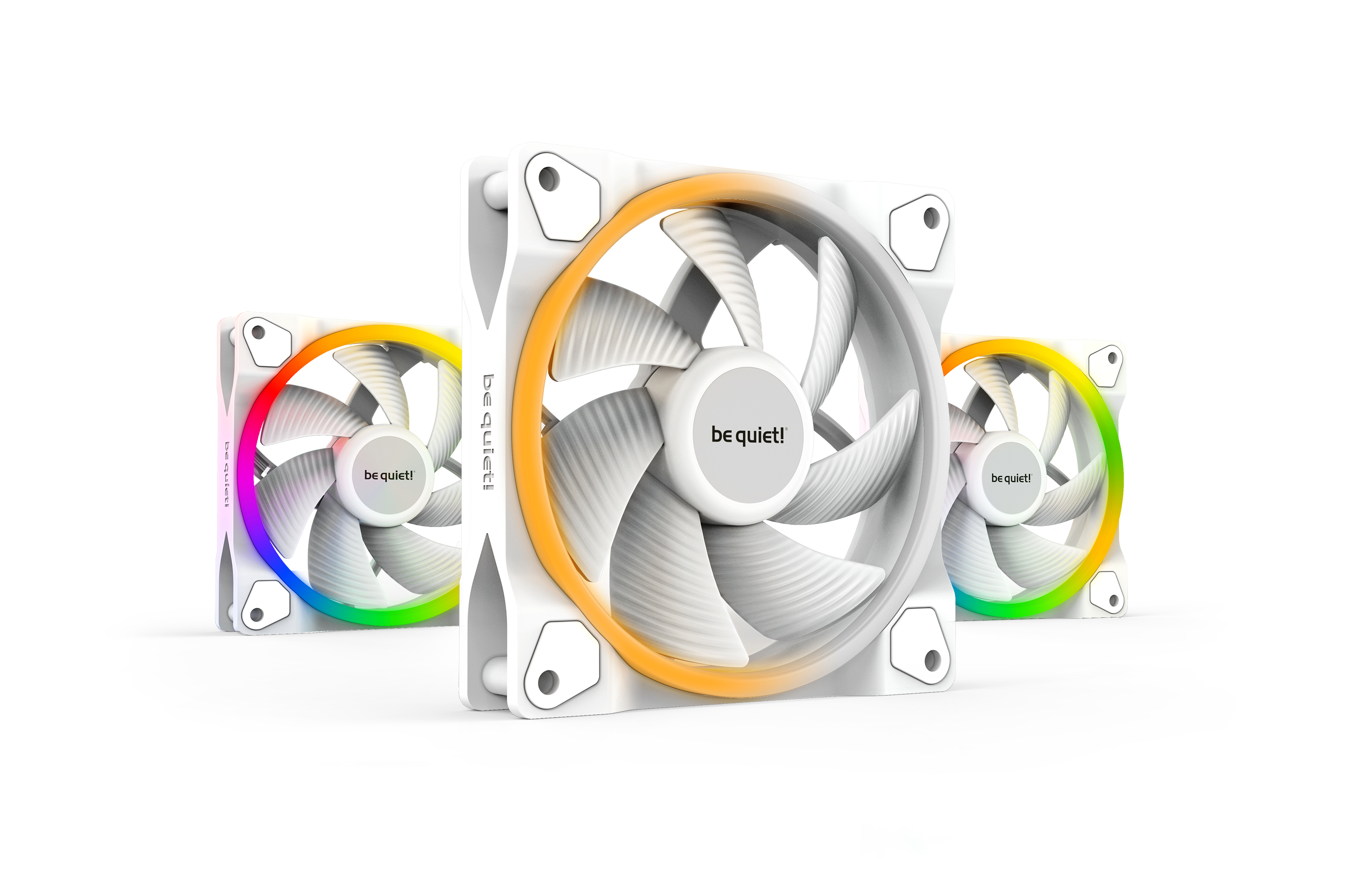 be quiet! Light Wings White | 120mm PWM Triple Pack Carcasa del ordenador Ventilador 12 cm Blanco 3 pieza(s)