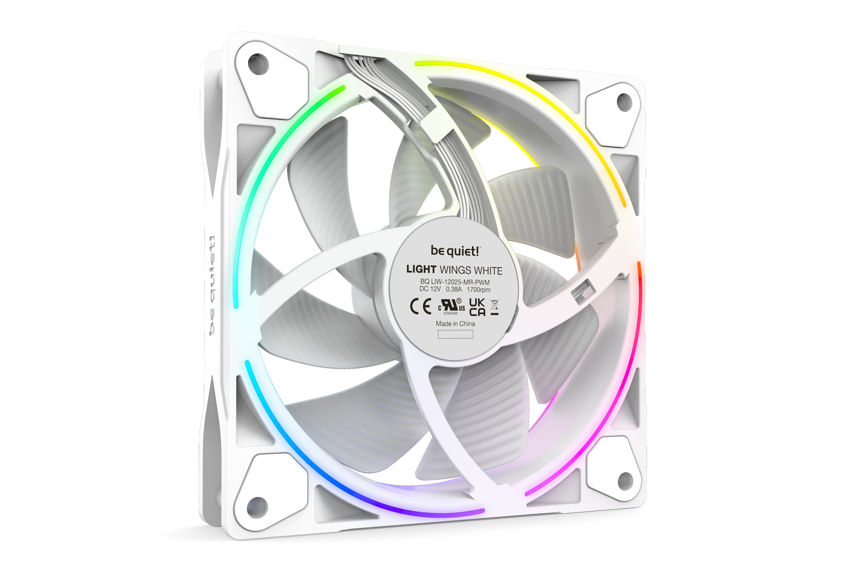 Be Quiet! L�fter 120*120*25 Light Wings White PWM 3x