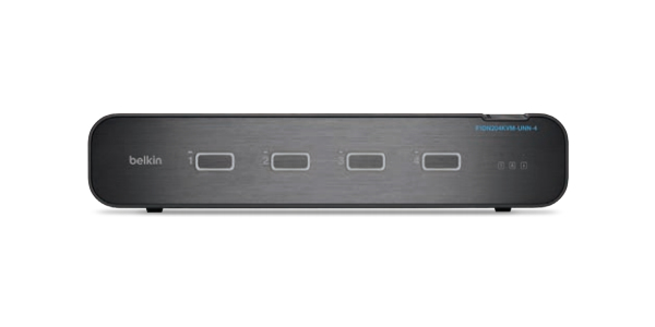 Belkin F1DN204KVM-UNN4 commutateur �cran, clavier et souris Grille de montage Noir