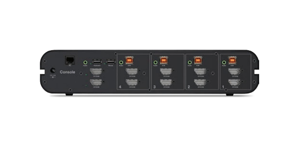 Belkin F1DN204KVM-UNN4 commutateur �cran, clavier et souris Grille de montage Noir