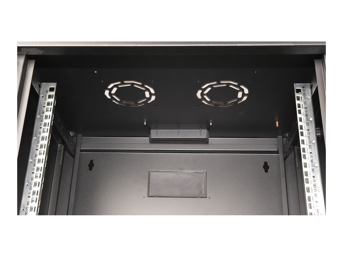 ROLINE 26.21.0172 rack 9U Da parete Nero