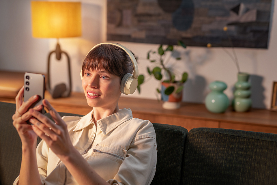 Philips Wireless headband Beige - Kopfh�rer - 20 KHz