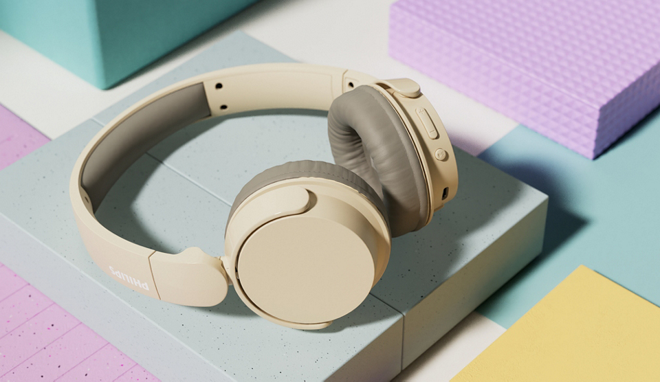 Philips Wireless headband Beige - Kopfh�rer - 20 KHz