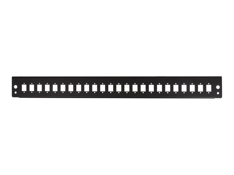 LogiLink Blende f�r Faseroptik-Verbindungstafel - Vorderseite - Schwarz, RAL 9005 - 1U - 48.3 cm (19)