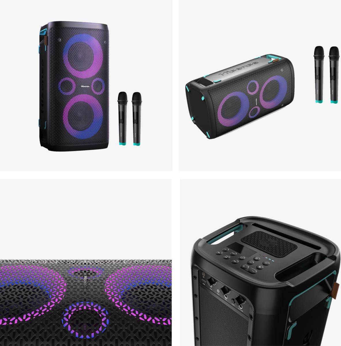 Hisense Party Storm 1 Orateur du parti Noir 300 W