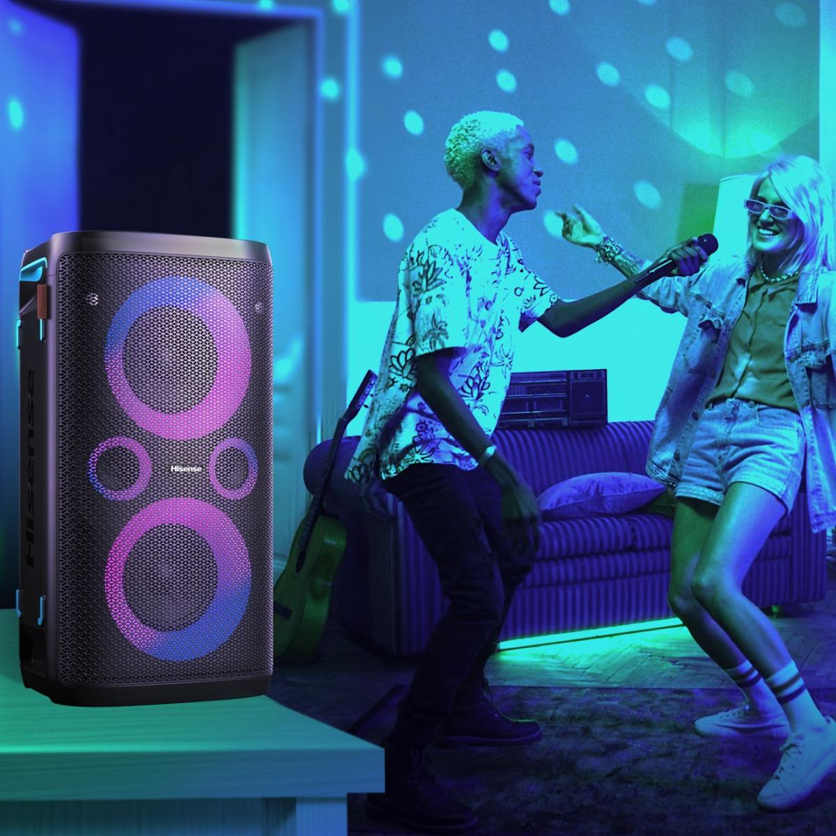 Hisense Party Storm 1 Orateur du parti Noir 300 W