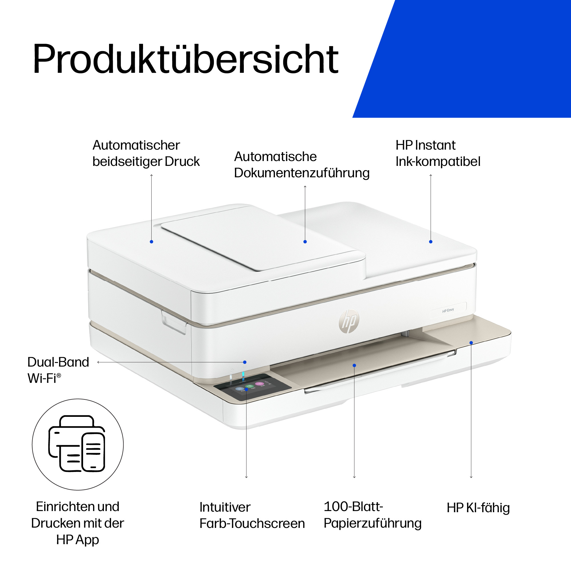 HP ENVY 6520e Inal�mbrico All-in-One Color Impresora, Instant Ink; Impresi�n de fotograf�as