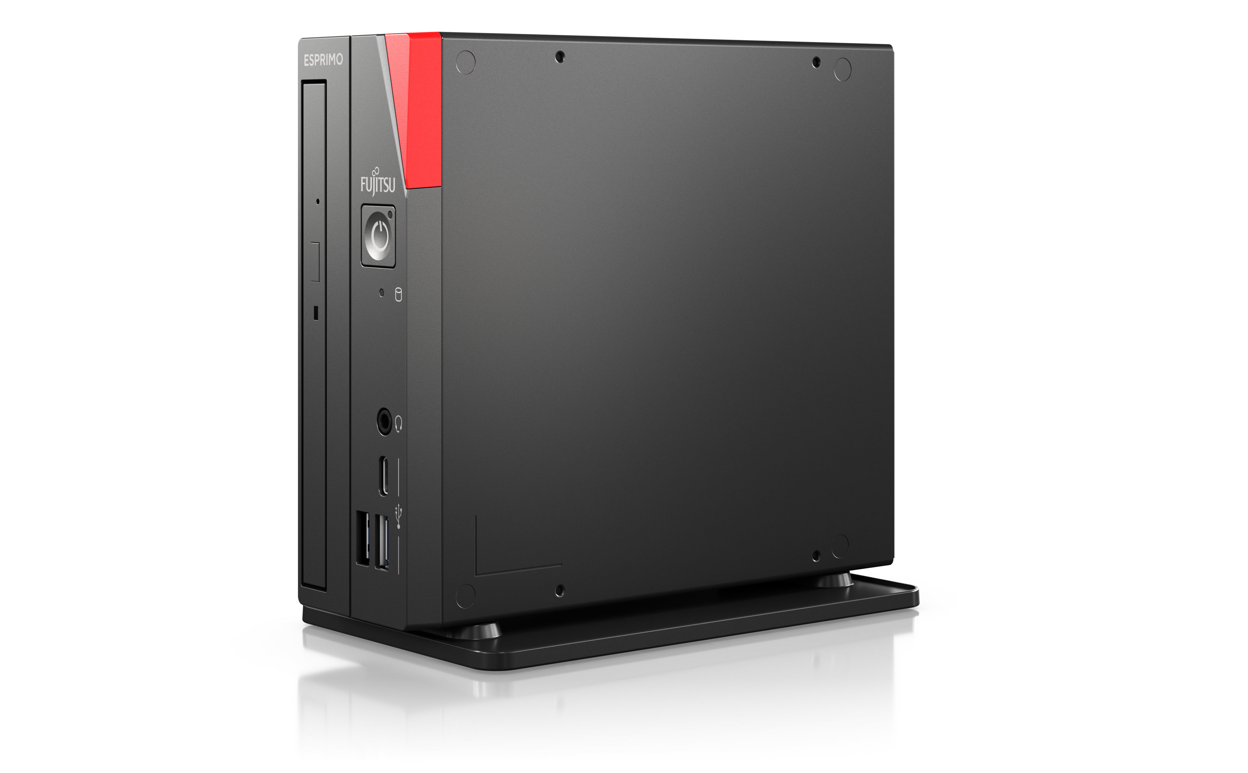 Fujitsu ESPRIMO G6012 - Ultra kompakter Mini-PC - Core i5 12400T / 1.8 GHz - RAM 16 GB - SSD 512 GB - UHD Graphics 730 - GigE, Bluetooth 5.2, 802.11ax (Wi-Fi 6E)