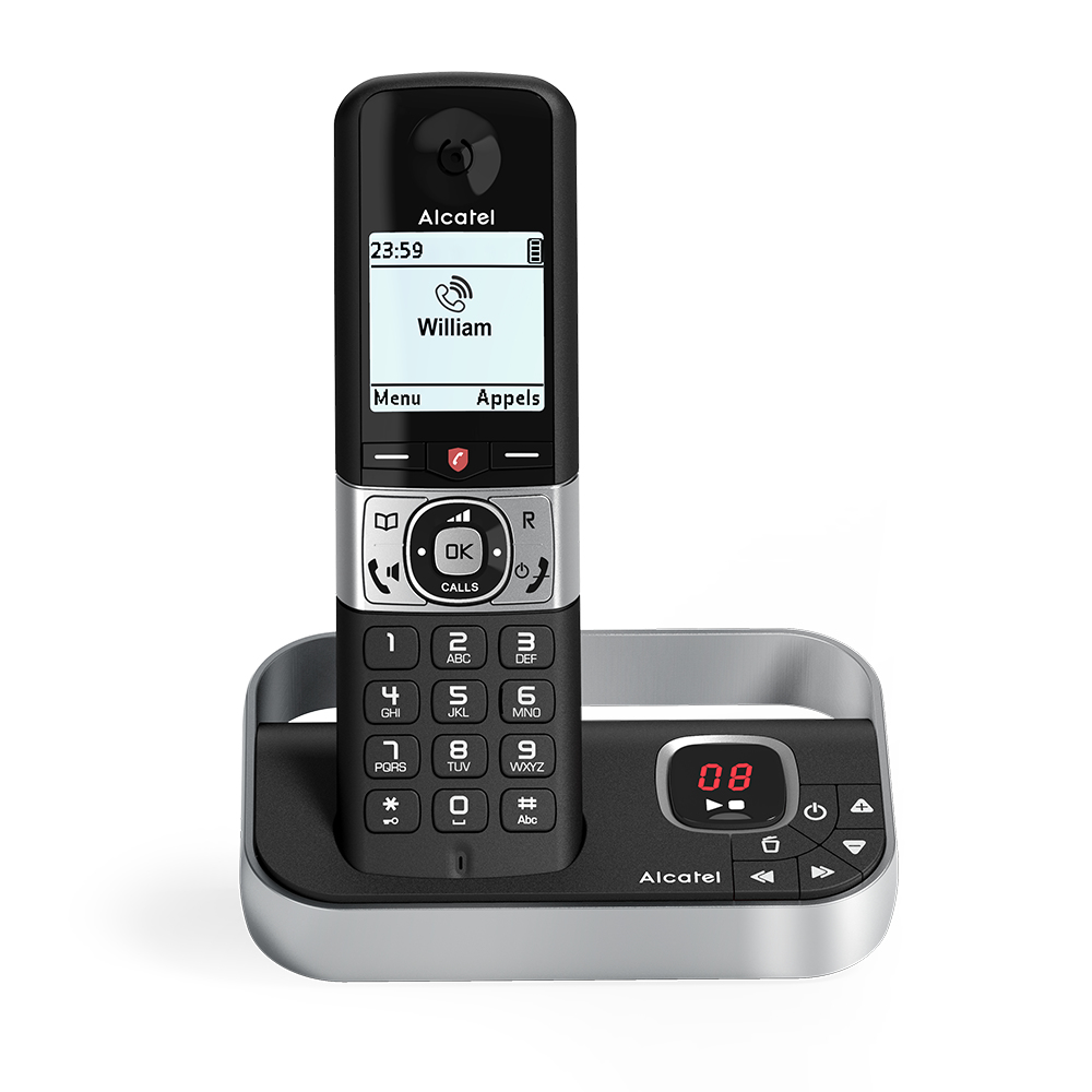 Alcatel F890 Voice - Schnurlostelefon - Anrufbeantworter mit Rufnummernanzeige