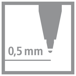 STABILO Tintenroller pointVisco 0.5 mm rot