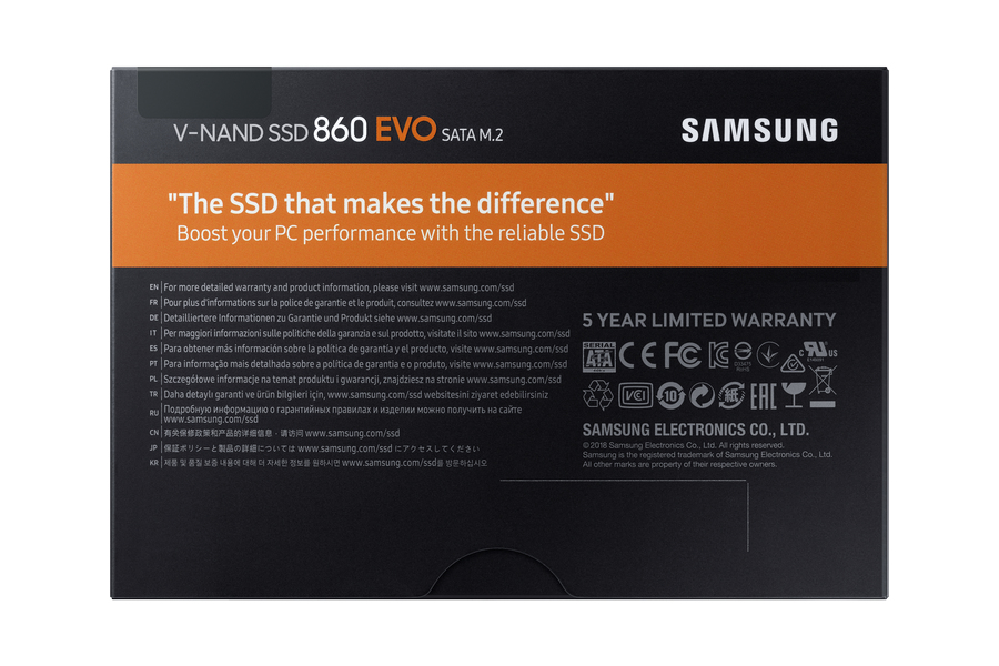 Samsung 860 EVO M.2 2 TB Serial ATA III V-NAND MLC