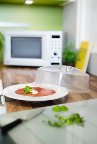 Xavax M-Capo Trasparente Plastica Poliuretanica PU Rotondo Coprialimenti