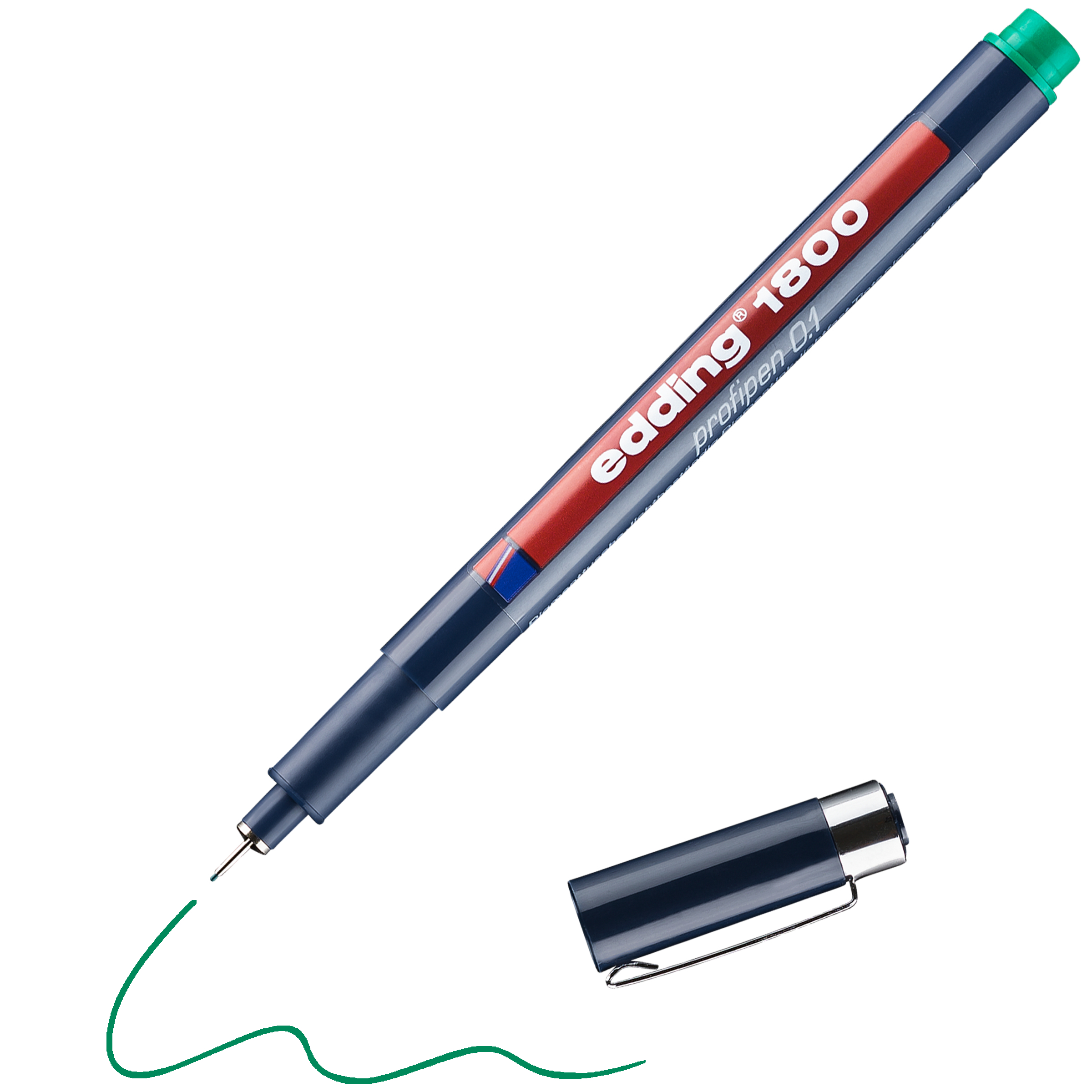 EDDING 1800 - Fineliner - Gr�n - Pigmenttinte