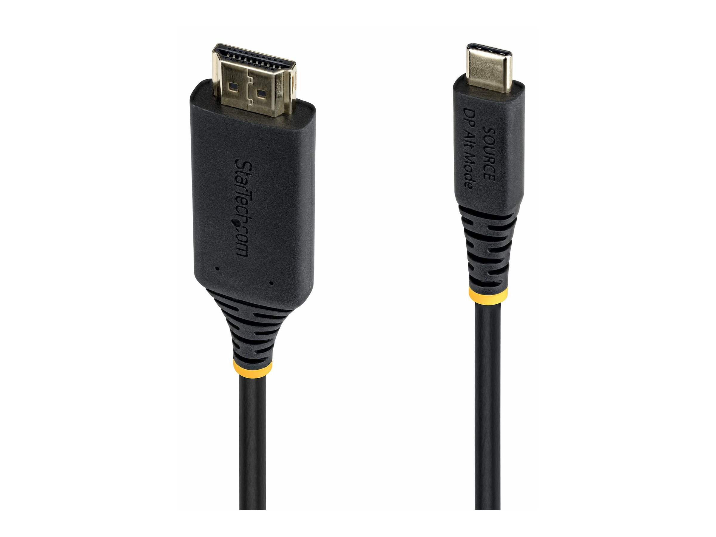 StarTech.com 1m USB-C to HDMI Adapter Cable, Gripping HDMI Connector, 4K 60Hz, Thunderbolt Compatible, HDR, Uni-Directional Cord for MacBook, Dell, HP, Lenovo