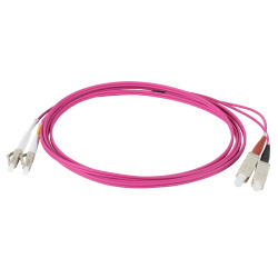 EFB Elektronik IPL-DR-LCUSCU-4-0200 cavo a fibre ottiche 2 m LC SC I-V(ZN) H OM4 Viola