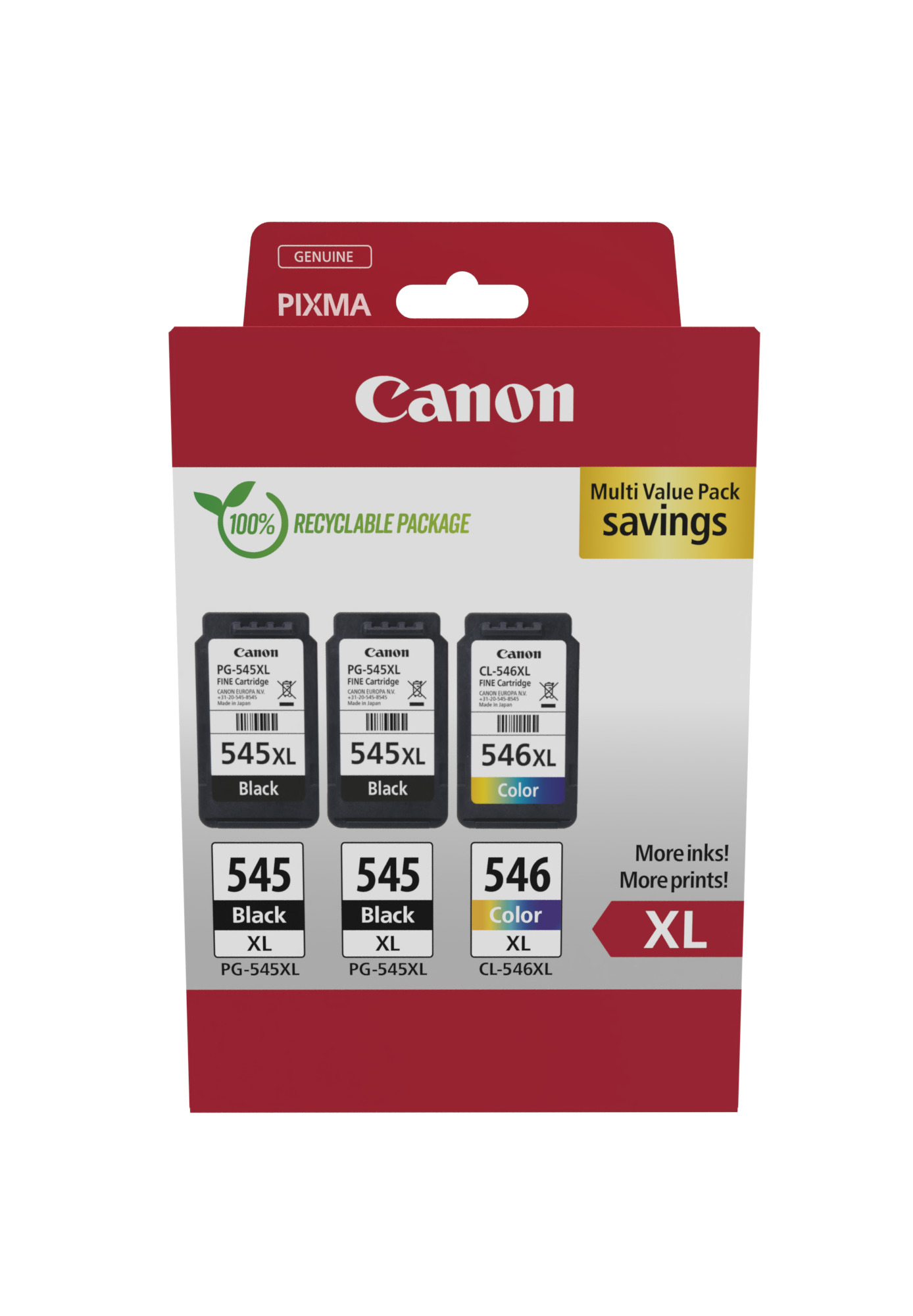 Canon PG-545XLx2/CL-546XL Ink Cartridge